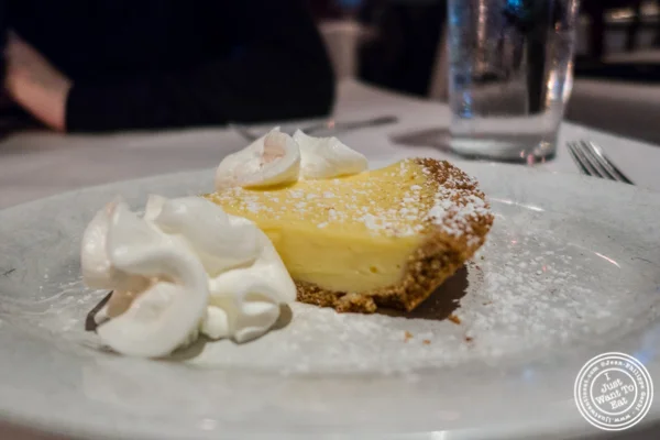 Lemon pie at Westside Steakhouse in NYC, NY