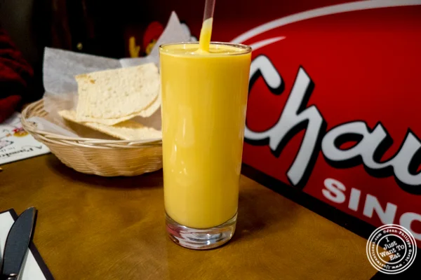 Mango lassi at Chawlas2 in Gramercy, NYC, NY