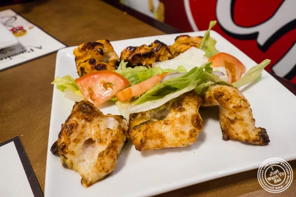 Chicken Tikka and Irani fish at Chawlas2 in Gramercy, NYC, NY