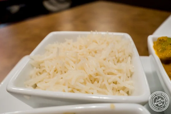 Basmati rice at Chawlas2 in Gramercy, NYC, NY