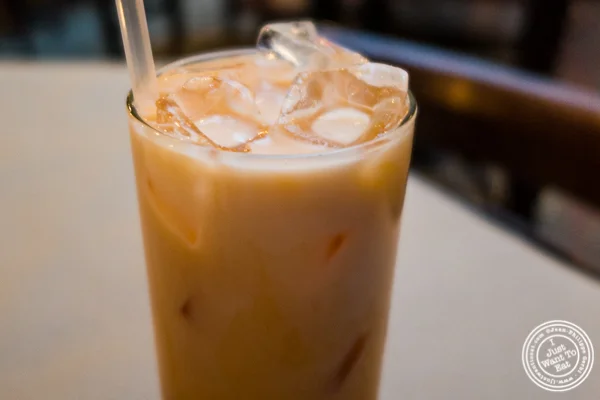 Thai iced tea at Kelley and Ping in Greenwich Village