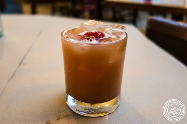 Tamarind whiskey sour at Kelley and Ping in Greenwich Village