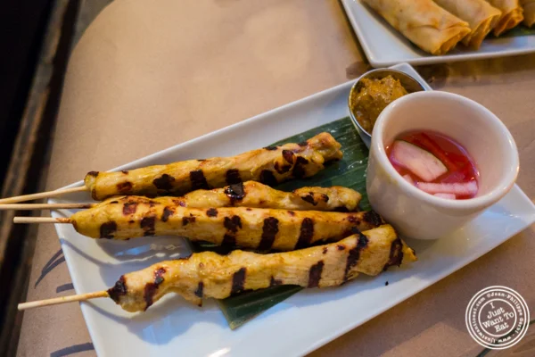 Thai satay at Kelley and Ping in Greenwich Village