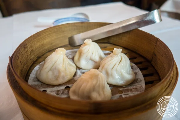 Soup dumplings at China Green in Hell's Kitchen