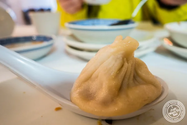 Pork soup dumplings at China Green in Hell's Kitchen