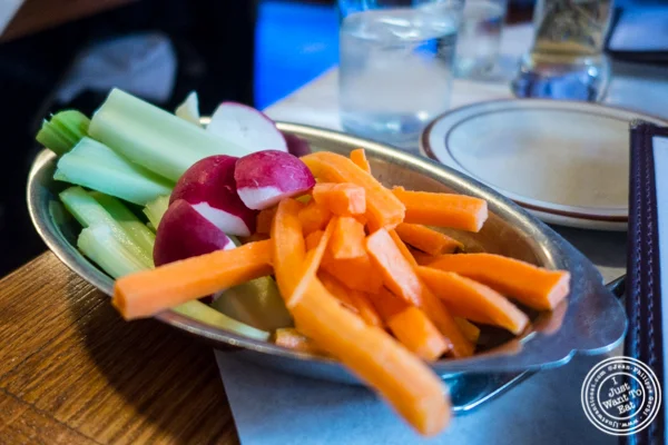 Vegetables plate at Tout Va Bien in NYC, NY 