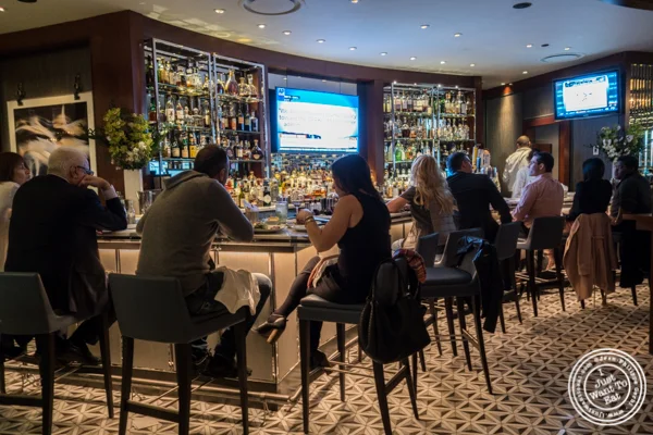 Bar area at Porter House in NYC, NY