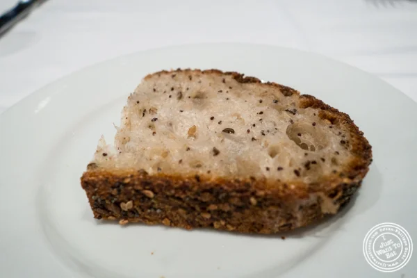 Sourdough bread at Porter House in NYC, NY