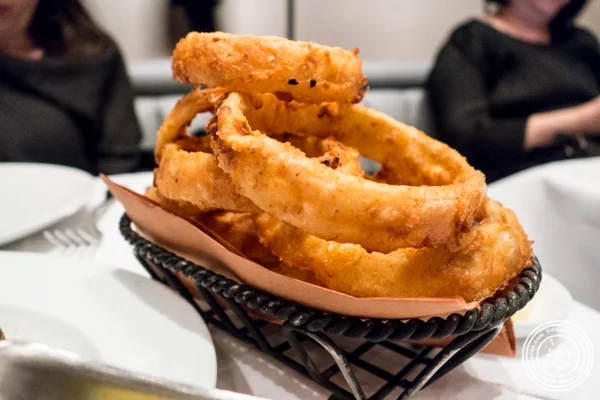 Buttermilk onion rings at Porter House in NYC, NY