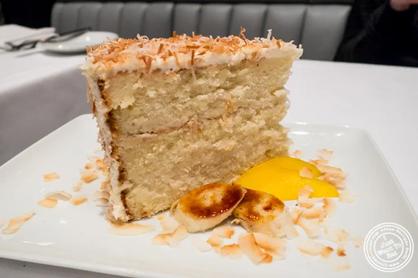 South Carolina coconut cake at Porter House in NYC, NY