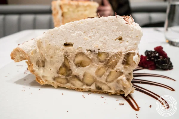 Banana cream pie at Porter House in NYC, NY
