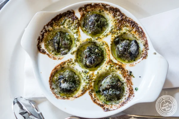 Escargots at Le Grainne Cafe in Chelsea