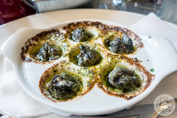 Escargots at Le Grainne Cafe in Chelsea