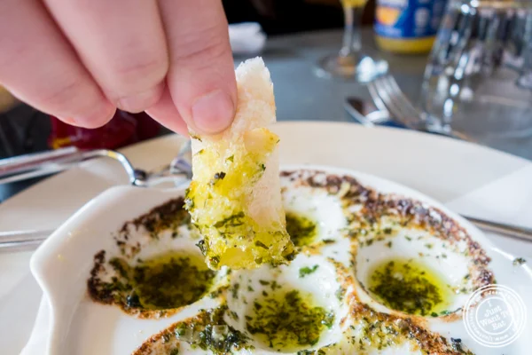 Escargots at Le Grainne Cafe in Chelsea