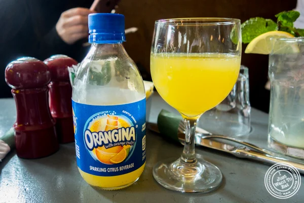 Orangina at Le Grainne Cafe in Chelsea