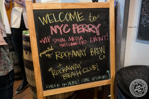 Citywide Ferry event at The Rockaway Brewing Company in Long Island City