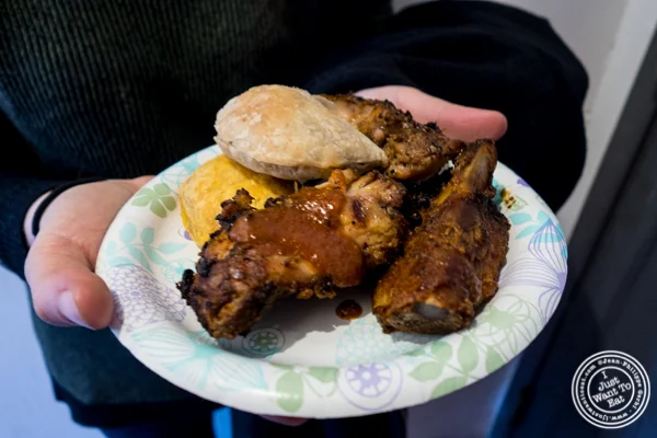 A plate from Goody's BBQ Chicken and Ribs
