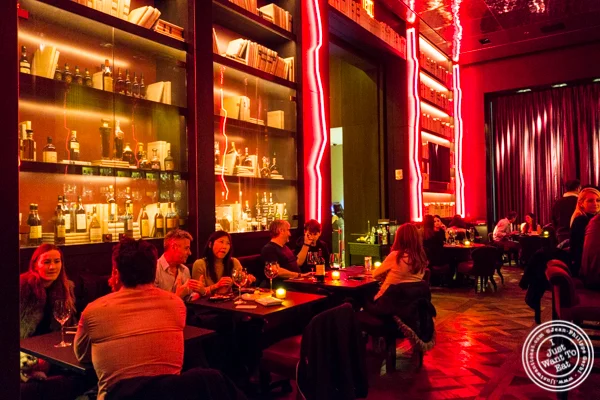 Bar area at Cut by Wolfgang Puck in TriBeCa, NYC