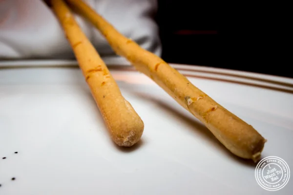 Bread sticks at Cut by Wolfgang Puck in TriBeCa, NYC