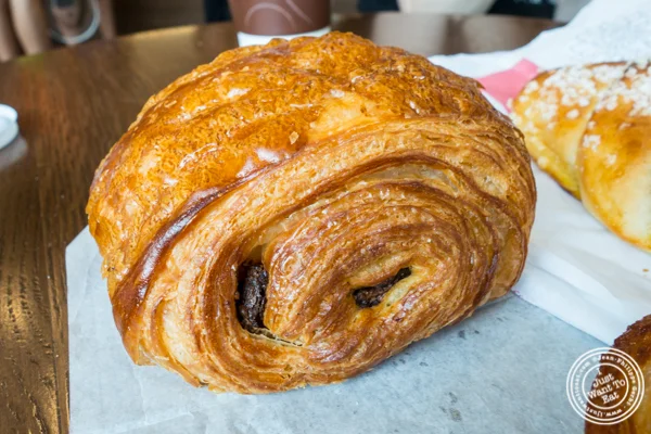 Chocolate croissant at Cannelle Patisserie in Long Island City