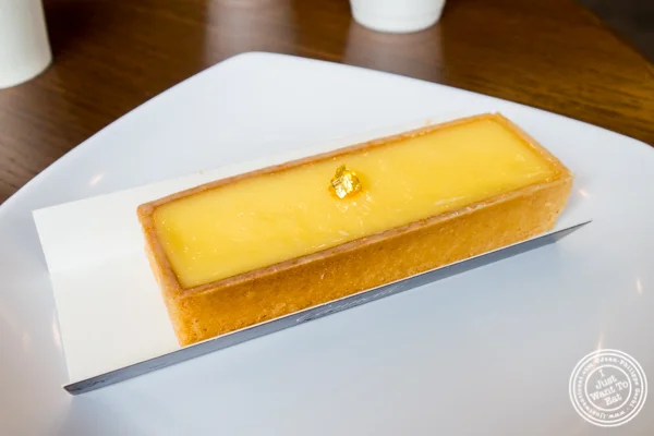 Lemon tart at Cannelle Patisserie in Long Island City