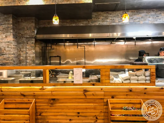 Open kitchen at Counter at Desi Grub, NYC, NY