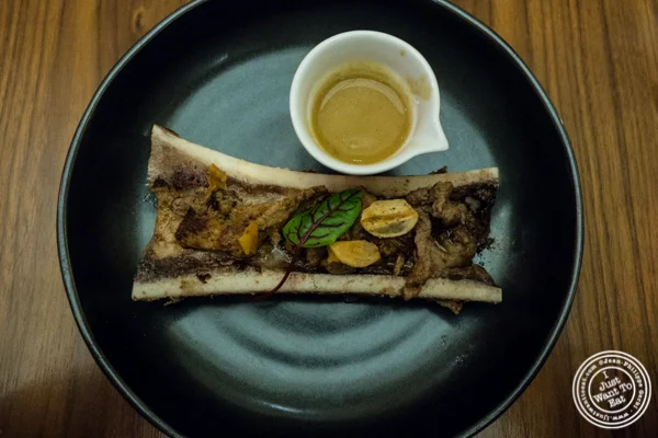 Bone marrow nihari at Indian Accent in NYC, NY