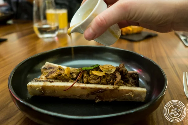 Bone marrow nihari at Indian Accent in NYC, NY