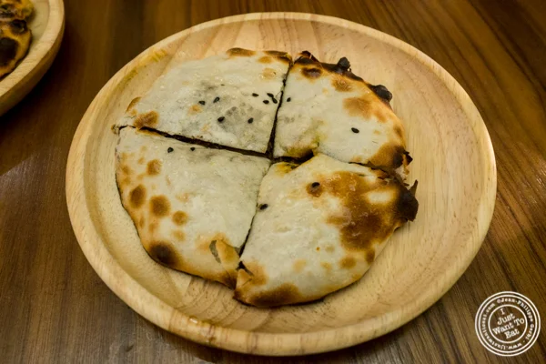 Mushroom kulcha at Indian Accent in NYC, NY