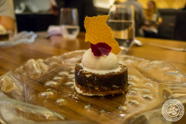 Doda barfi treacle tart at Indian Accent in NYC, NY