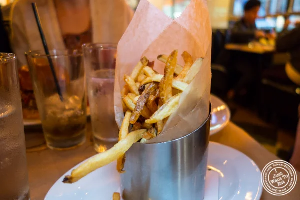 French fries at 5 Napkin Burger near Union Square, NYC, NY