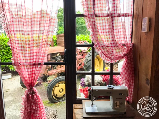 Window at La Ferme à Dédé in Sassenage, France