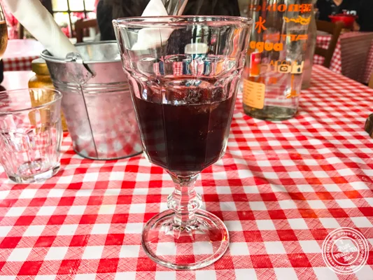 Walnut wine at La Ferme à Dédé in Sassenage, France