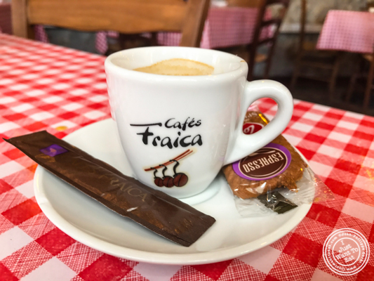 Espresso at La Ferme à Dédé in Sassenage, France