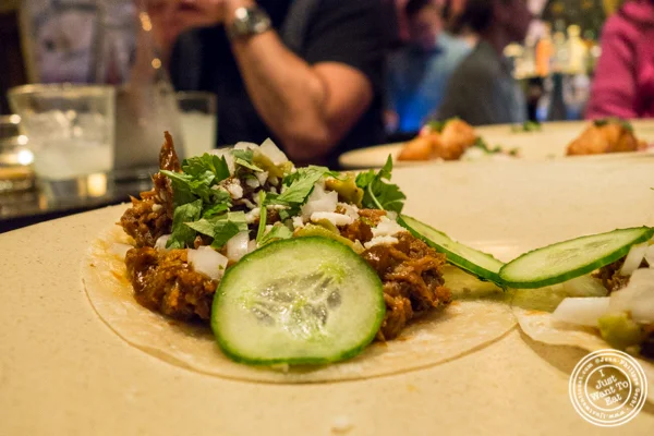 Lamb barbacoa tacos at Empellon Taqueria in NYC, NY