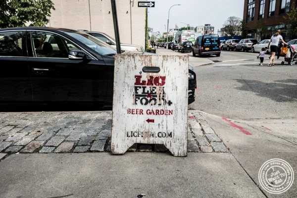 LIC Flea & Food Market sign