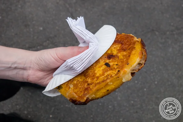 Mozzarepas from Chuzos at LIC Flea and Food Market