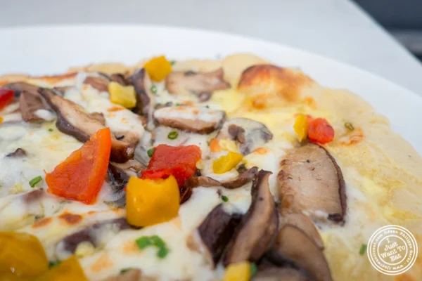 Raclette flatbread at Porter Collins in Hoboken, NJ