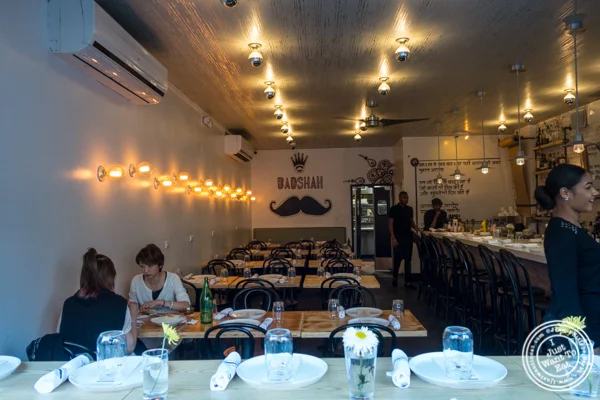 Dining room at Badshah Modern Indian in Hell's Kitchen