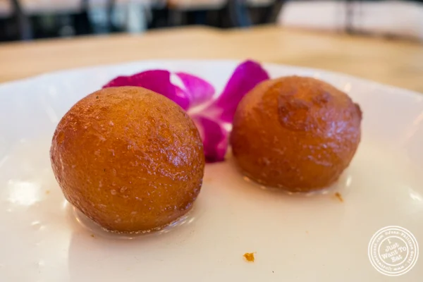 Gulab Jamun at Badshah Modern Indian in Hell's Kitchen