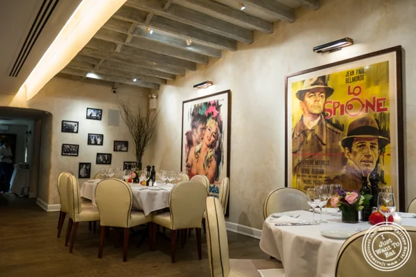 Dining room on the second floor at Mamo NYC in Soho