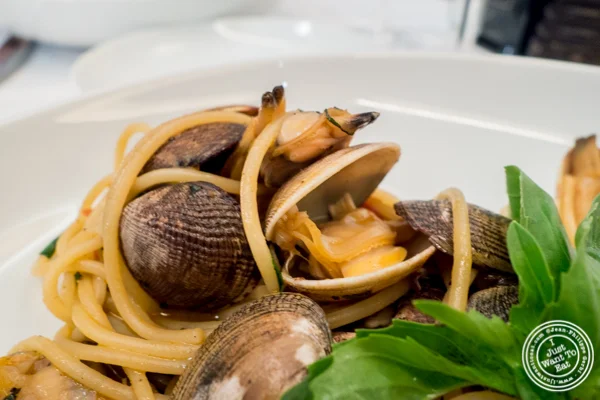 Spaghetti alle vongole at Mamo NYC in Soho