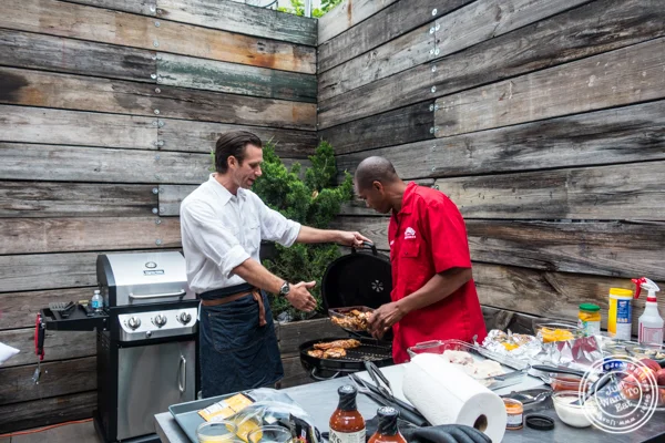 Chef James Briscione and Rocky Stubblefied at The Grilling University with McCormick
