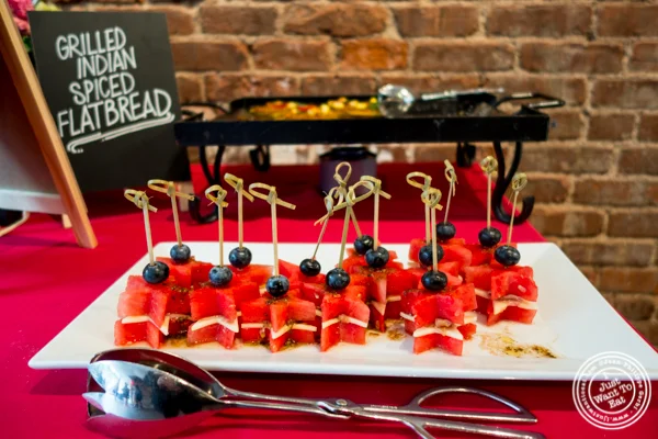 Watermelon caprese skewer at The Grilling University with McCormick