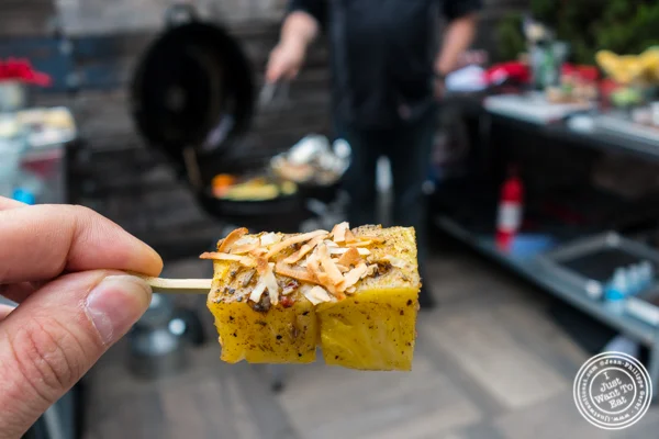 Pineapple steaks with toasted coconut at The Grilling University with McCormick