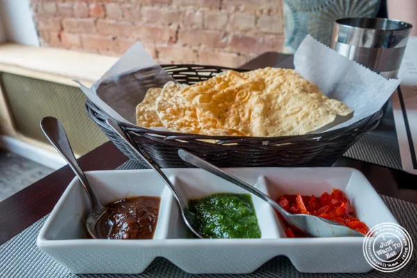 Papadam at Mumbai Masala Indian Grill in Harlem