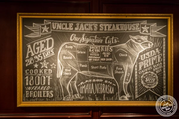 Beef parts at Uncle Jack's Steakhouse in Midtown West , NYC