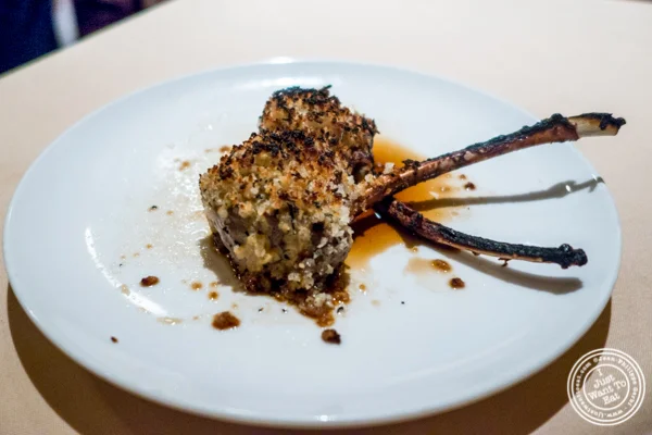Lamb lollipop chops at Uncle Jack's Steakhouse in Midtown West , NYC