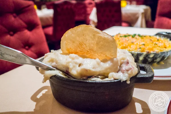 Mash potatoes at Uncle Jack's Steakhouse in Midtown West , NYC