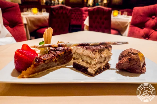 Dessert sampler at Uncle Jack's Steakhouse in Midtown West , NYC
